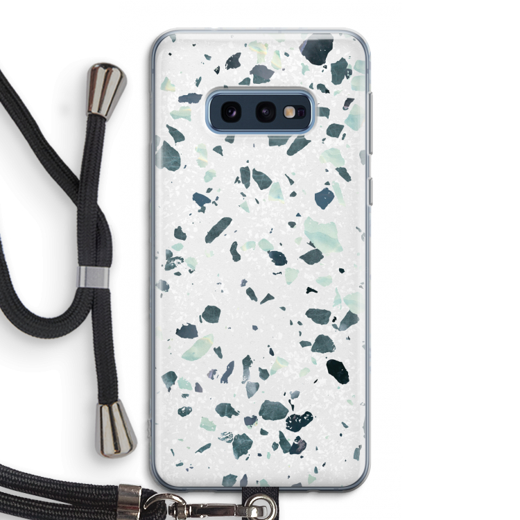 Terrazzo N°2: Samsung Galaxy S10e Transparant Hoesje met koord