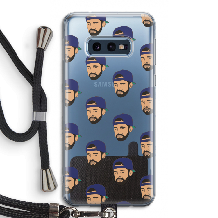 Drake Away: Samsung Galaxy S10e Transparant Hoesje met koord