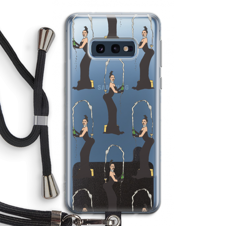Pop Some Kim: Samsung Galaxy S10e Transparant Hoesje met koord
