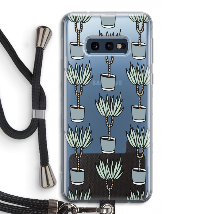 Boompje: Samsung Galaxy S10e Transparant Hoesje met koord
