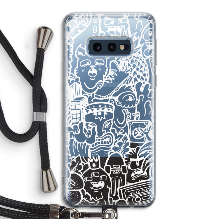 Vexx Mixtape #2: Samsung Galaxy S10e Transparant Hoesje met koord