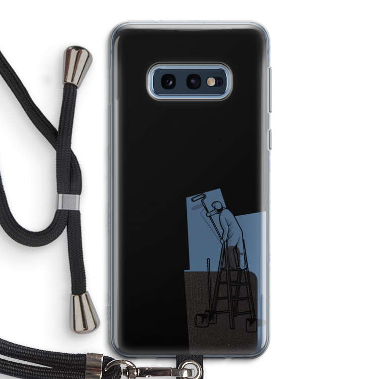 Musketon Painter: Samsung Galaxy S10e Transparant Hoesje met koord