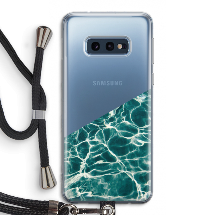 Weerkaatsing water: Samsung Galaxy S10e Transparant Hoesje met koord