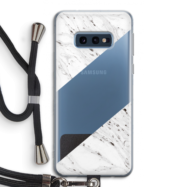 Biggest stripe: Samsung Galaxy S10e Transparant Hoesje met koord
