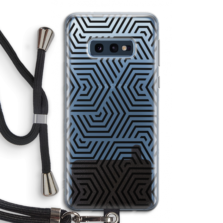 Magic pattern: Samsung Galaxy S10e Transparant Hoesje met koord