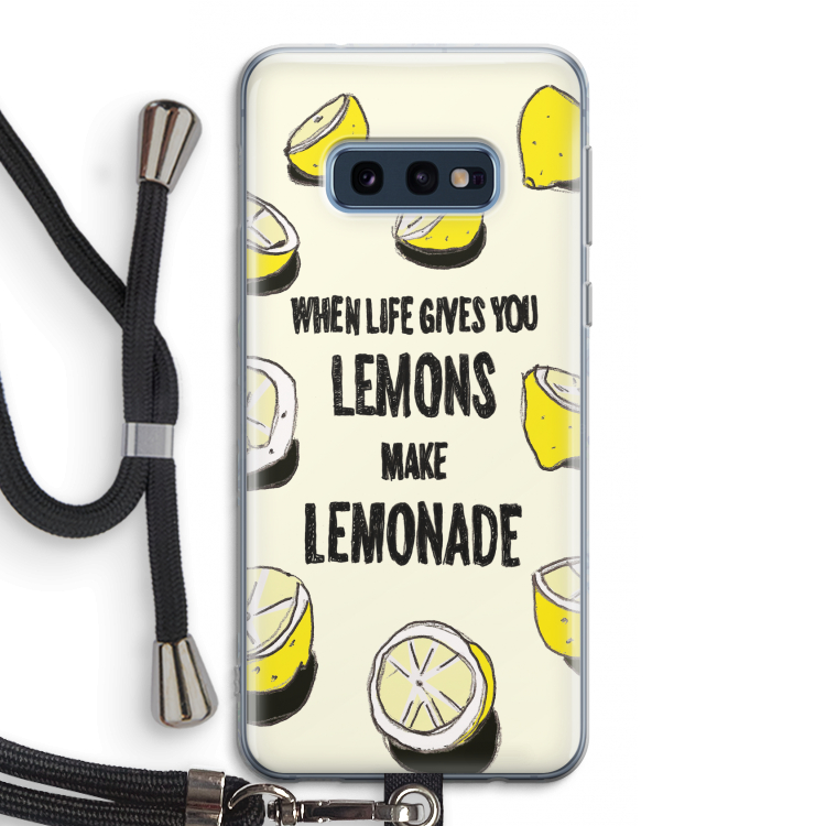 Lemonade: Samsung Galaxy S10e Transparant Hoesje met koord