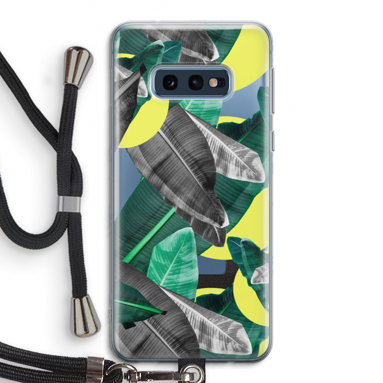 Fantasie jungle: Samsung Galaxy S10e Transparant Hoesje met koord