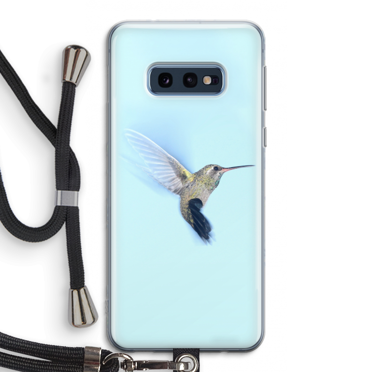 Kolibri: Samsung Galaxy S10e Transparant Hoesje met koord