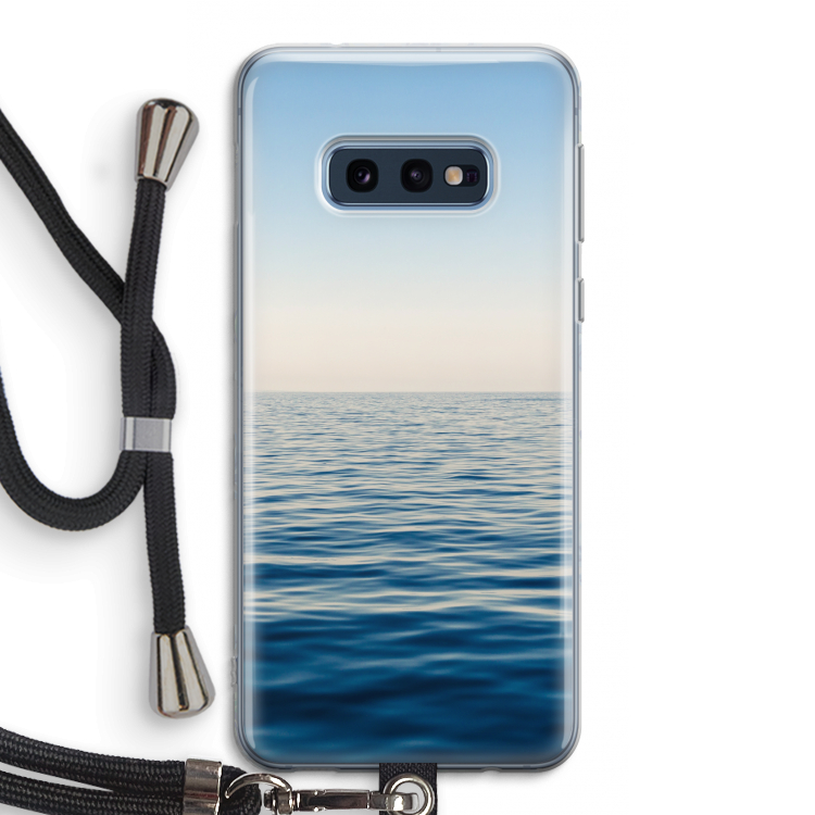 Water horizon: Samsung Galaxy S10e Transparant Hoesje met koord