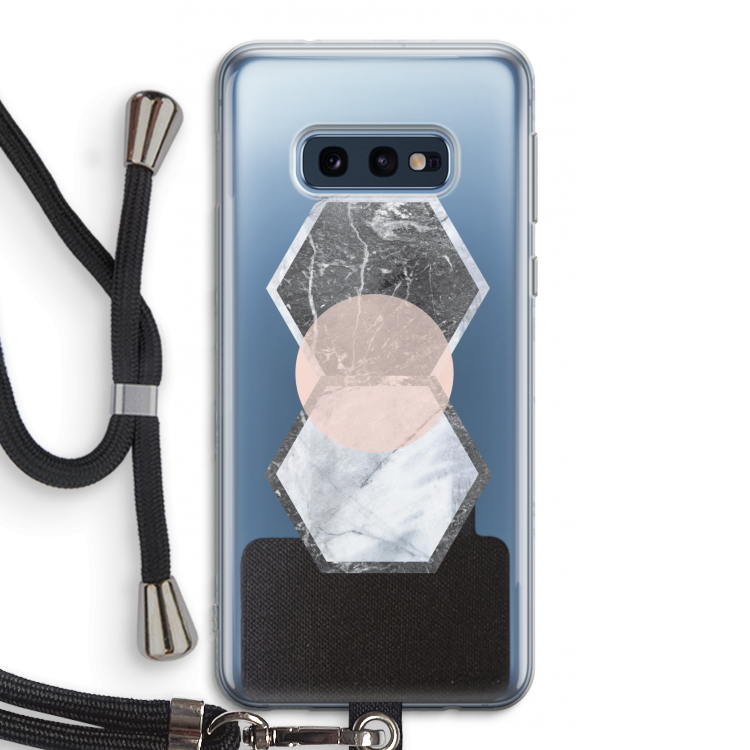 Creatieve toets: Samsung Galaxy S10e Transparant Hoesje met koord