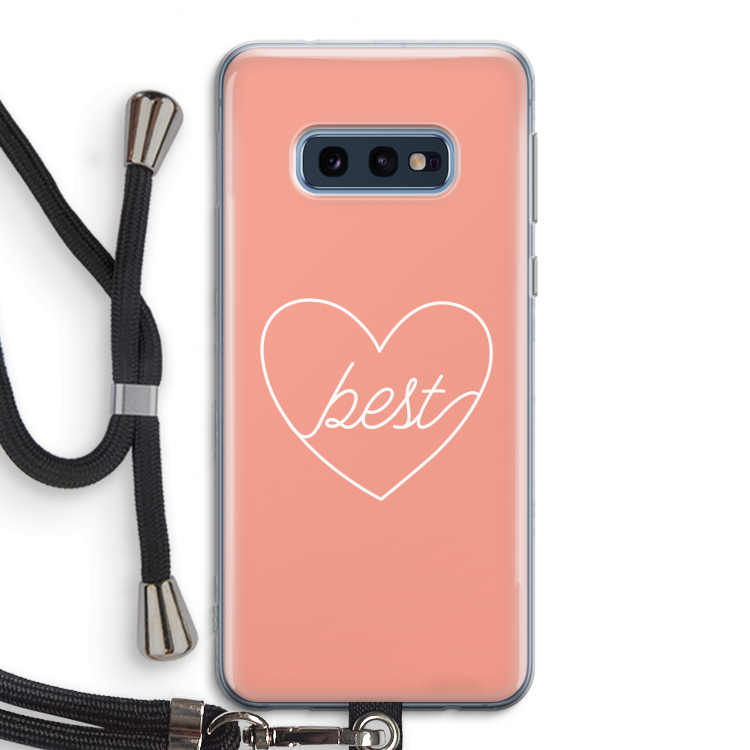 Best heart: Samsung Galaxy S10e Transparant Hoesje met koord