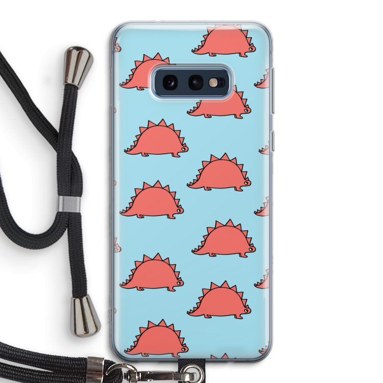 Dinosawrr: Samsung Galaxy S10e Transparant Hoesje met koord