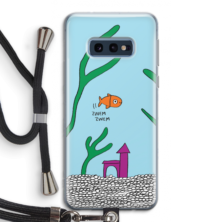 Aquarium: Samsung Galaxy S10e Transparant Hoesje met koord