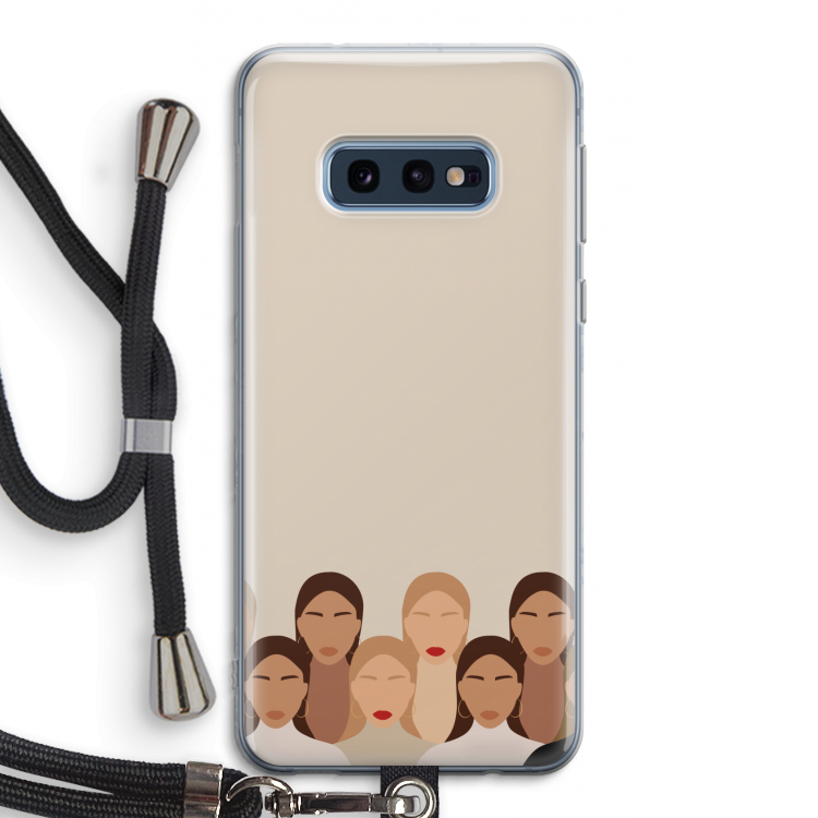 Girls girls girls: Samsung Galaxy S10e Transparant Hoesje met koord