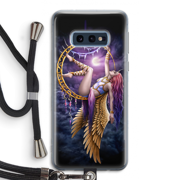 Aerial Angel: Samsung Galaxy S10e Transparant Hoesje met koord