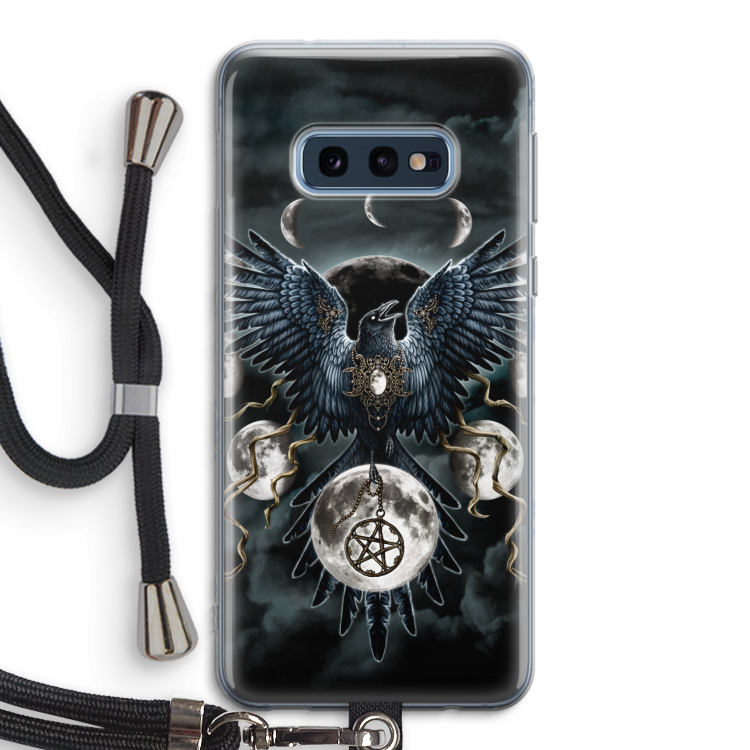 Sinister Wings: Samsung Galaxy S10e Transparant Hoesje met koord