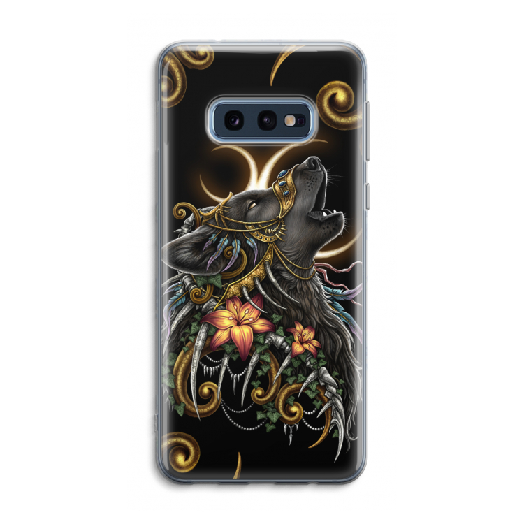 Huilende Wolf: Samsung Galaxy S10e Transparant Hoesje