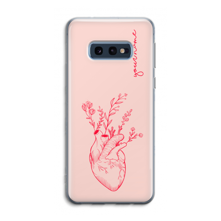 Blooming Heart: Samsung Galaxy S10e Transparant Hoesje