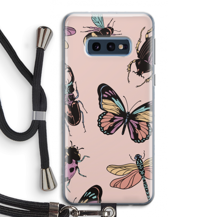 Tiny Bugs: Samsung Galaxy S10e Transparant Hoesje met koord
