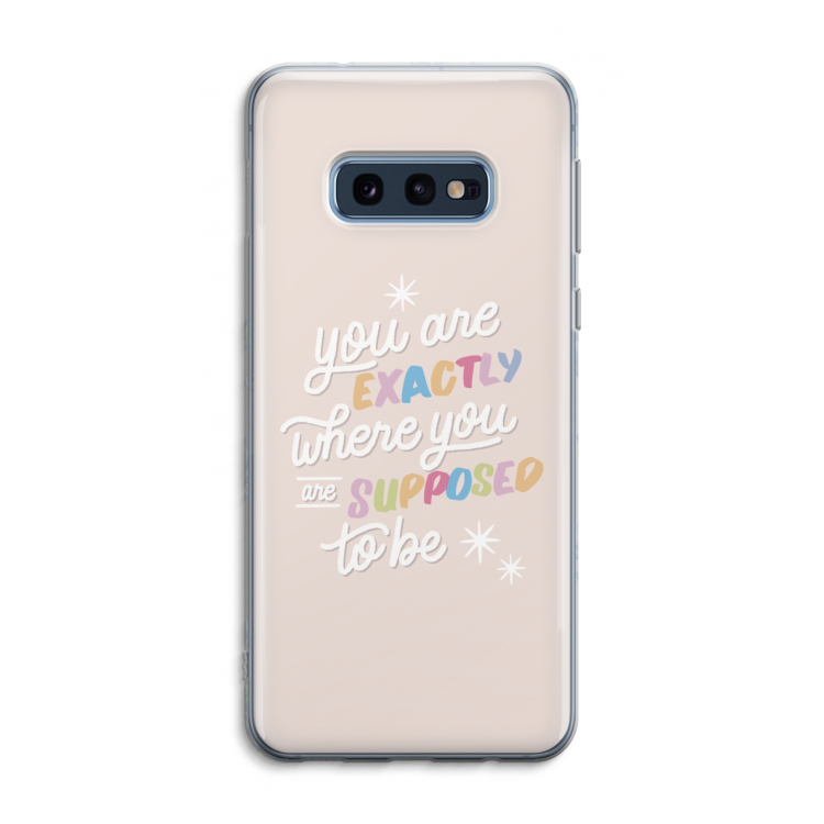 Right Place: Samsung Galaxy S10e Transparant Hoesje