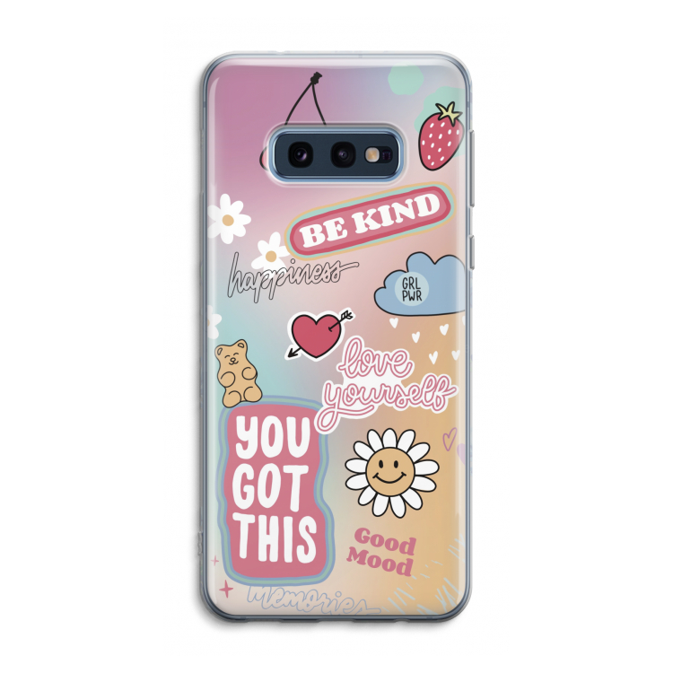 Positivity: Samsung Galaxy S10e Transparant Hoesje
