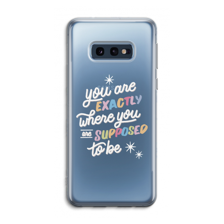 Right Place: Samsung Galaxy S10e Transparant Hoesje