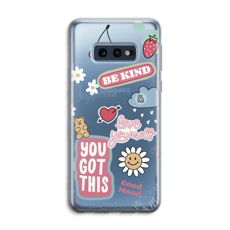 Positivity: Samsung Galaxy S10e Transparant Hoesje