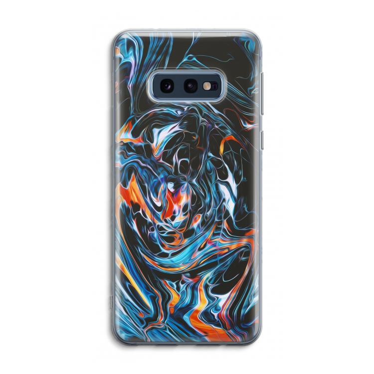 Black Unicorn: Samsung Galaxy S10e Transparant Hoesje
