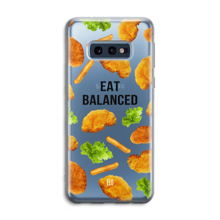 Eat Balanced: Samsung Galaxy S10e Transparant Hoesje