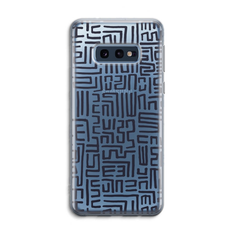 Moroccan Print: Samsung Galaxy S10e Transparant Hoesje