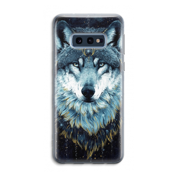 Darkness Wolf: Samsung Galaxy S10e Transparant Hoesje