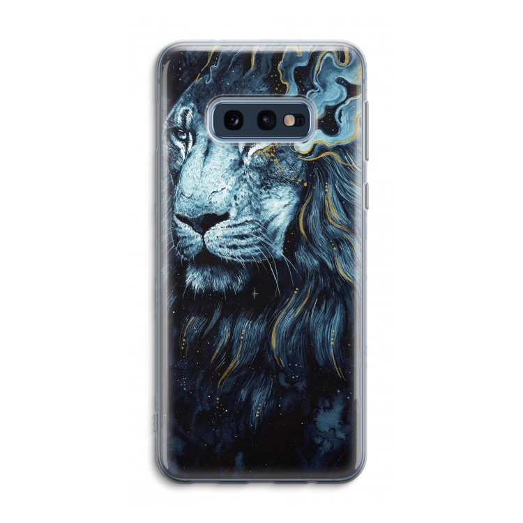 Darkness Lion: Samsung Galaxy S10e Transparant Hoesje