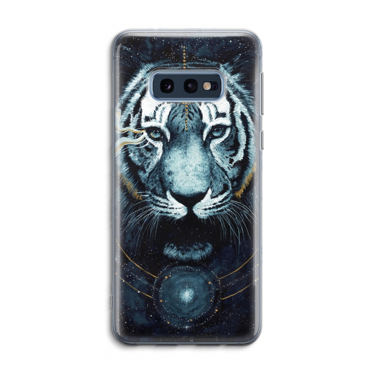 Darkness Tiger: Samsung Galaxy S10e Transparant Hoesje