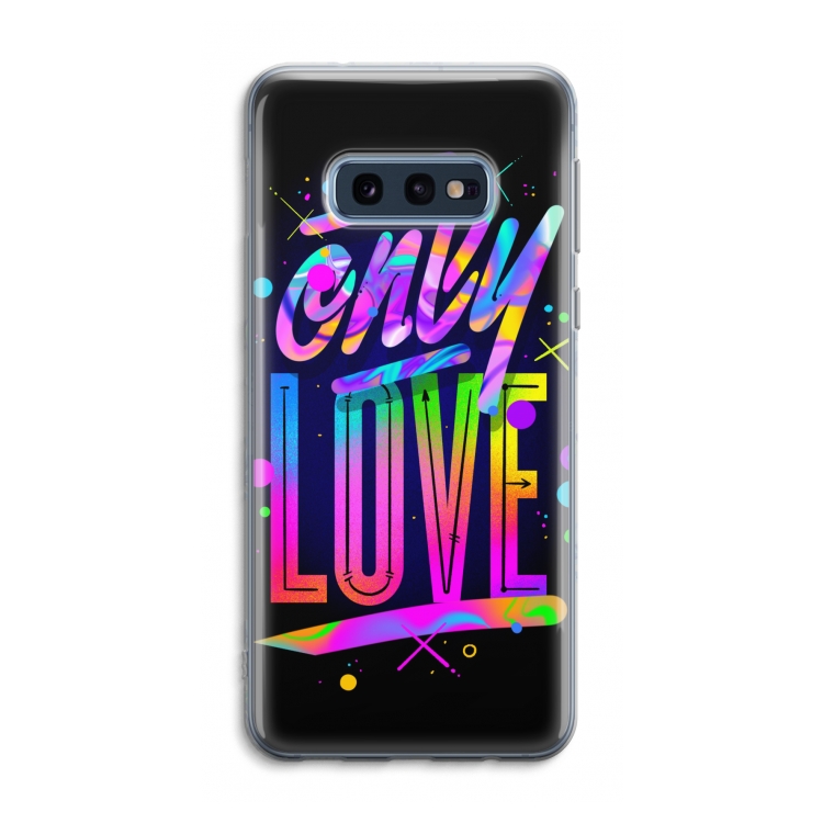 Only Love: Samsung Galaxy S10e Transparant Hoesje