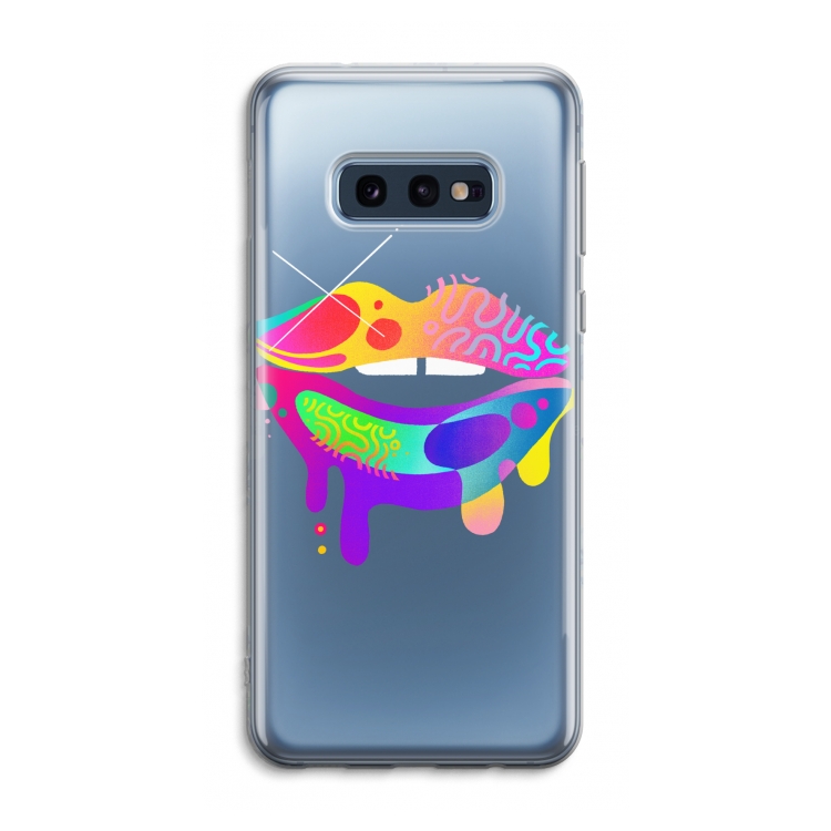 Lip Palette: Samsung Galaxy S10e Transparant Hoesje
