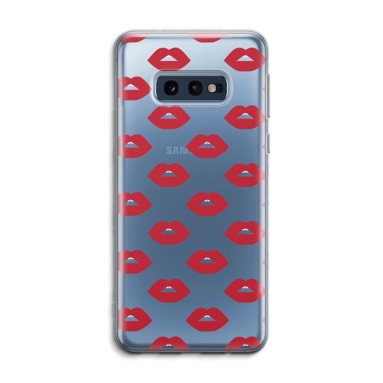 Lips: Samsung Galaxy S10e Transparant Hoesje
