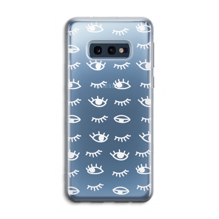 Eye pattern #3: Samsung Galaxy S10e Transparant Hoesje
