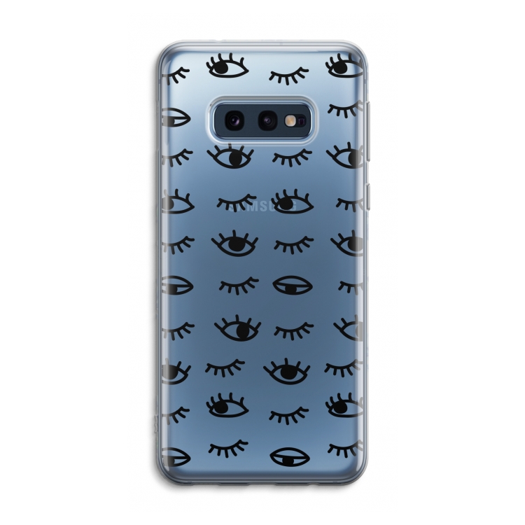 Eye pattern #2: Samsung Galaxy S10e Transparant Hoesje