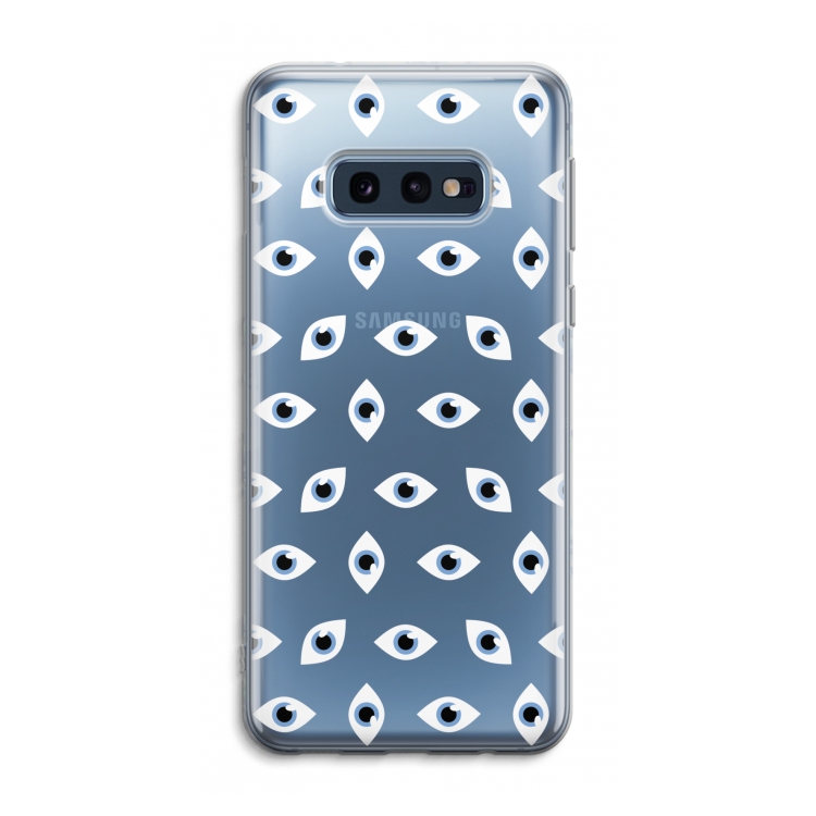 Eyes pattern: Samsung Galaxy S10e Transparant Hoesje