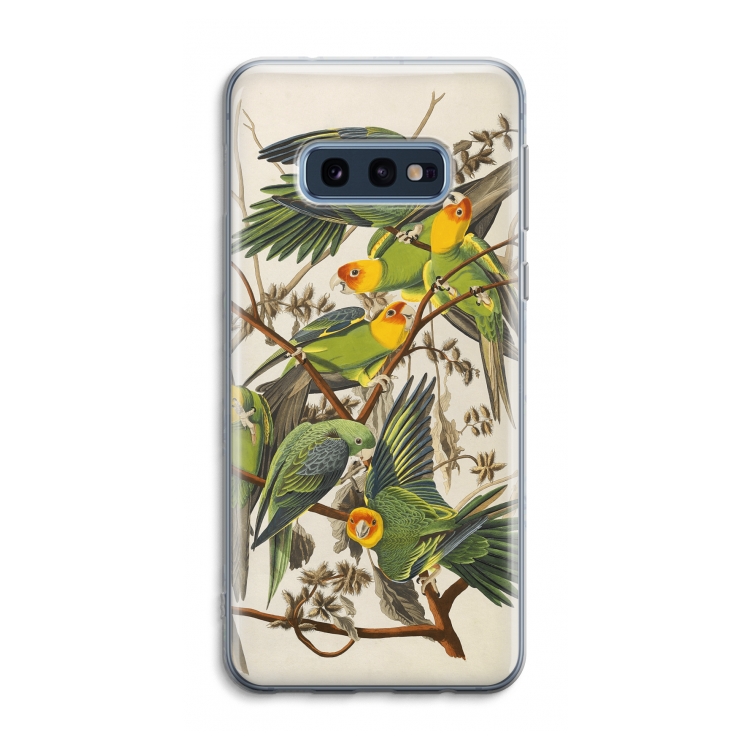 Carolinaparkiet: Samsung Galaxy S10e Transparant Hoesje
