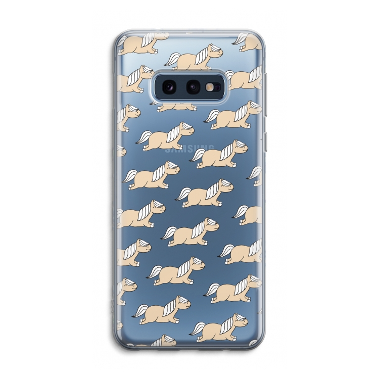 Ponys: Samsung Galaxy S10e Transparant Hoesje