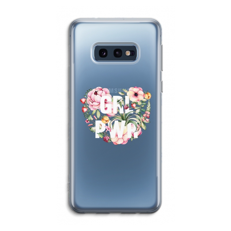 GRL PWR Flower: Samsung Galaxy S10e Transparant Hoesje
