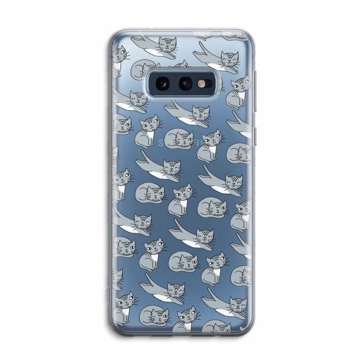 Poezen: Samsung Galaxy S10e Transparant Hoesje