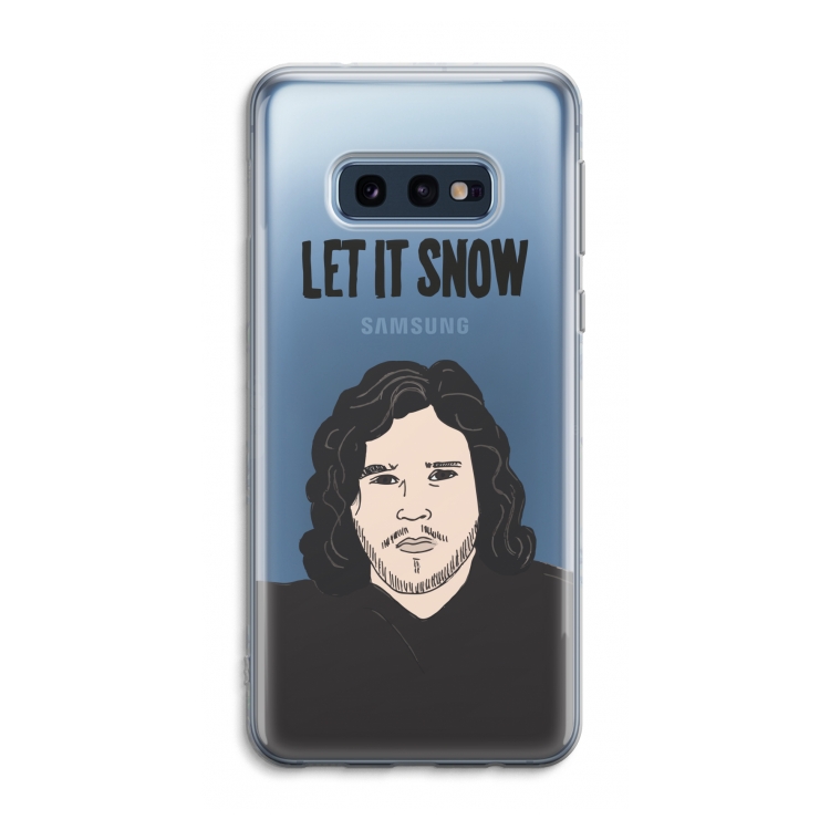 Let It Snow: Samsung Galaxy S10e Transparant Hoesje