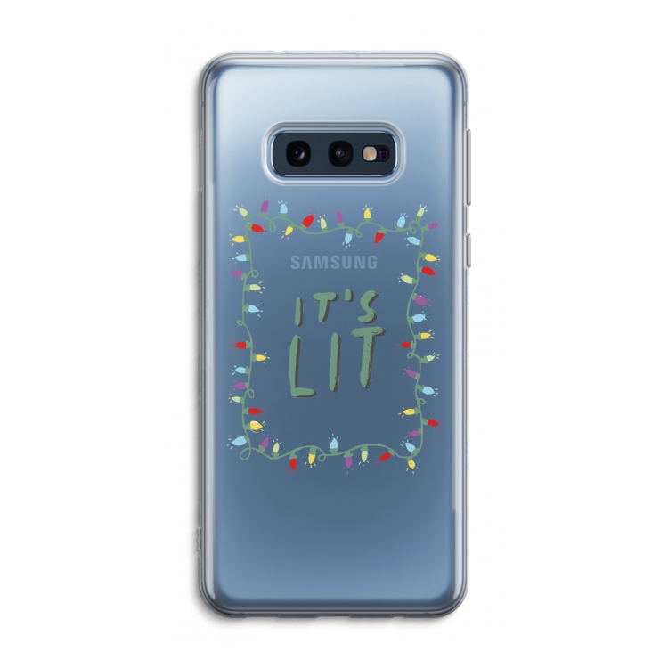 It's Lit: Samsung Galaxy S10e Transparant Hoesje