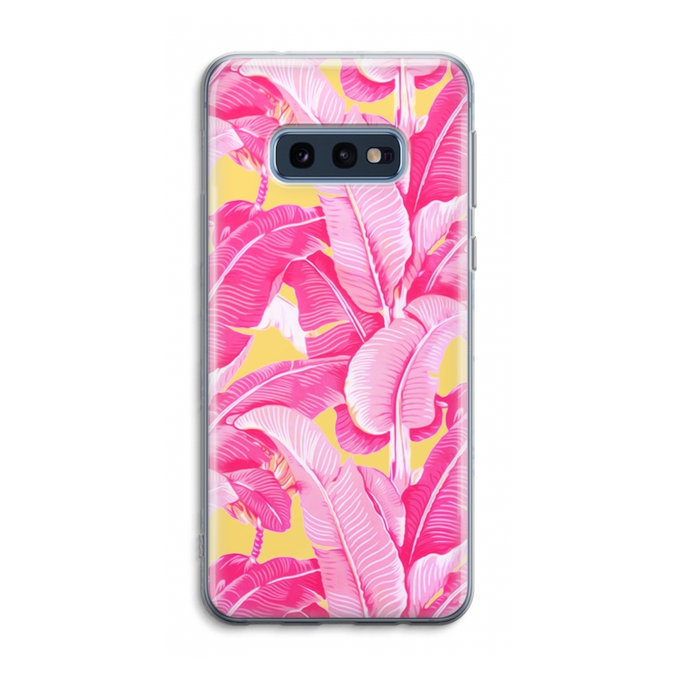 Pink Banana: Samsung Galaxy S10e Transparant Hoesje