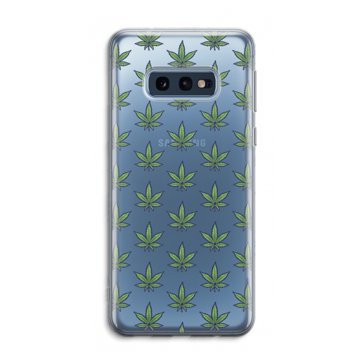 Weed: Samsung Galaxy S10e Transparant Hoesje