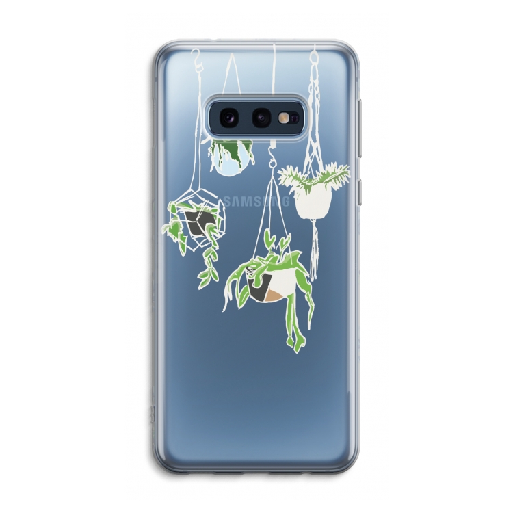 Hang In There: Samsung Galaxy S10e Transparant Hoesje