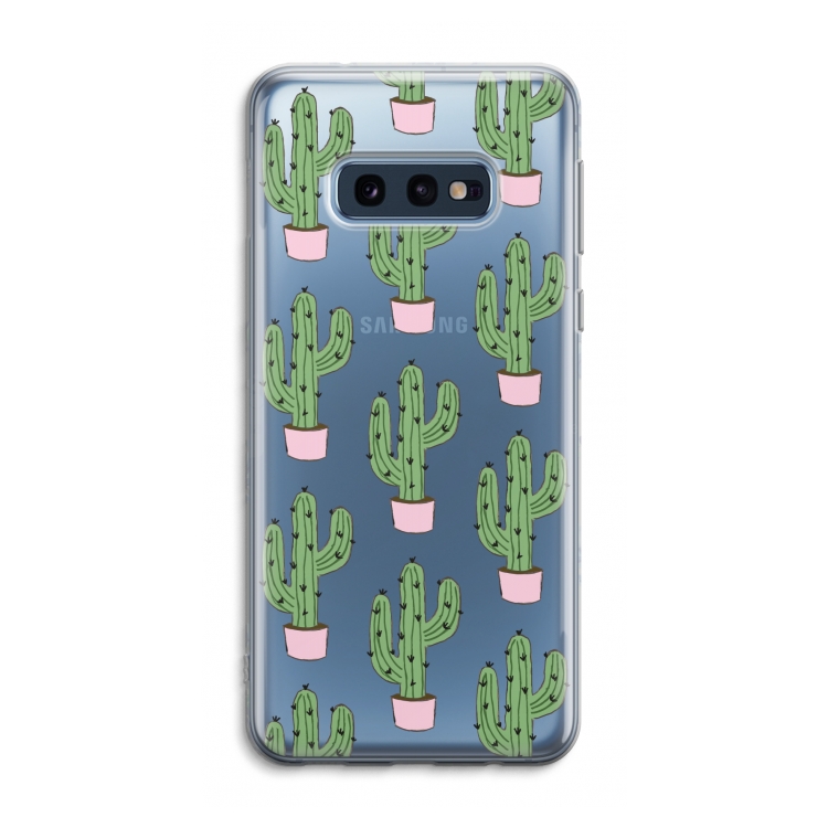 Cactus Lover: Samsung Galaxy S10e Transparant Hoesje