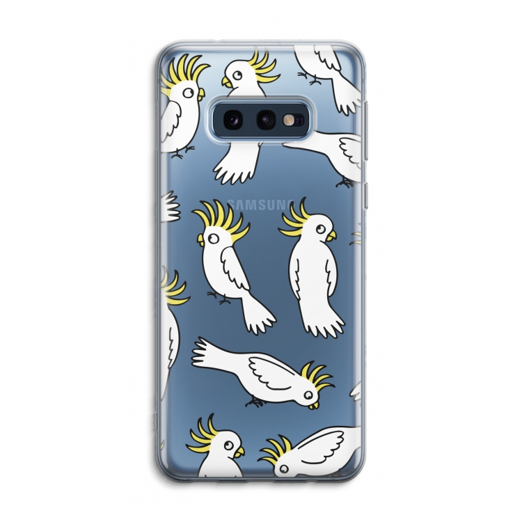 Papegaai: Samsung Galaxy S10e Transparant Hoesje